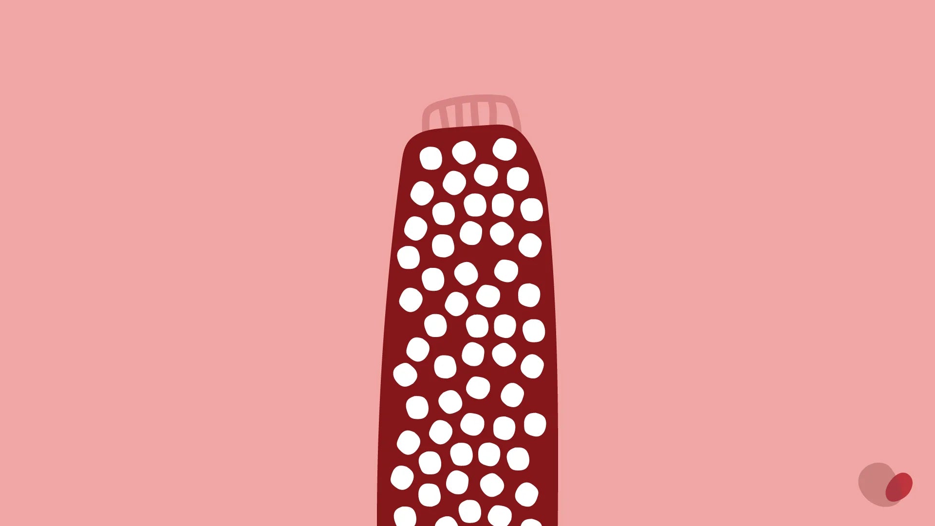 a tall bottle of fertility supplements against a pink background