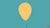 a yellow balloon with a smiley face on a teal background